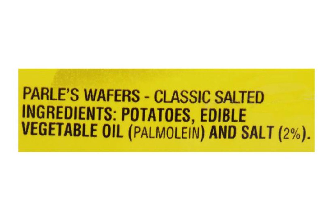 Parle Wafers Classic Salted Potato Chips   Pack  85 grams